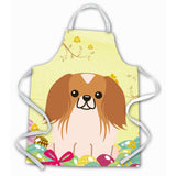 Caroline'S Treasures Easter Eggs Pekingnese Red White Apron, Large, Multicolor