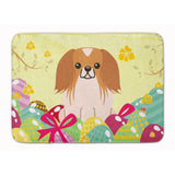 Caroline'S Treasures Easter Eggs Pekingnese Red White Machine Washable Memory Foam Mat Doormats