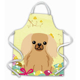 Caroline'S Treasures Easter Eggs Pekingnese Fawn Sable Apron, Large, Multicolor