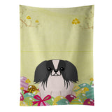 Caroline'S Treasures Easter Eggs Pekingese Black White Kitchen Towel, Multicolor, 25 X 15