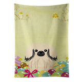 Caroline'S Treasures Easter Eggs Pekingese Cream Kitchen Towel, Multicolor, 25 X 15