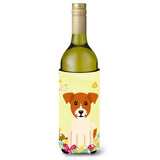 Caroline'S Treasures Bb6108Literk Easter Jack Russell Terrier Wine Bottle Beverage Insulator Hugger, 750Ml, Multicolor