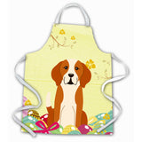 Caroline'S Treasures Easter Eggs English Foxhound Apron, Large, Multicolor