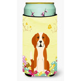 Caroline'S Treasures Easter Eggs English Foxhound Tall Boy Beverage Insulator Hugger, Multicolor