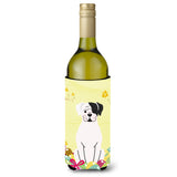 Caroline'S Treasures Bb6114Literk Easter Eggs White Boxer Cooper Wine Bottle Beverage Insulator Hugger, 750Ml, Multicolor