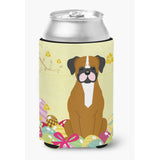 Caroline'S Treasures Easter Eggs Flashy Fawn Boxer Can Or Bottle Hugger, Can Hugger, Multicolor