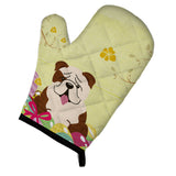 Caroline'S Treasures Easter Eggs English Bulldog Brindle White Oven Mitt, Multicolor, 12 X 8.5