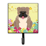 Caroline'S Treasures Easter Eggs English Bulldog Grey Brindle Wall Hook, Small, Multicolor