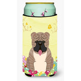 Caroline'S Treasures Easter English Bulldog Grey Tall Boy Beverage Insulator Hugger, Multicolor
