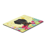 Caroline'S Treasures Easter Eggs Wire Haired Dachshund Black Tan Mouse Pad, Hot Pad Or Trivet, Multicolor, 7.75X9.25 (Bb6127