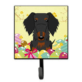 Caroline'S Treasures Eggs Easter Wire Haired Dachshund Black Tan Wall Hook, Small, Multicolor