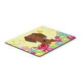 Caroline'S Treasures Easter Eggs Dachshund Red Brown Mouse Pad, Hot Pad Or Trivet, Multicolor, 7.75X9.25 (Bb6130Mp)