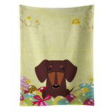 Caroline'S Treasures Easter Eggs Dachshund Chocolate Kitchen Towel, Multicolor, 25 X 15