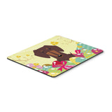 Caroline'S Treasures Easter Eggs Dachshund Chocolate Mouse Pad, Hot Pad Or Trivet, Multicolor, 7.75X9.25 (Bb6131Mp)