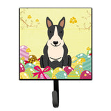 Caroline'S Treasures Easter Eggs Bull Terrier Black White Wall Hook, Small, Multicolor