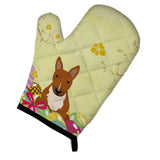 Caroline'S Treasures Easter Eggs Bull Terrier Red Oven Mitt, Multicolor, 12 X 8.5