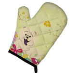 Caroline'S Treasures Easter Eggs Chow Chow White Oven Mitt, Multicolor, 12 X 8.5
