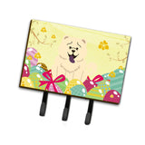 Caroline'S Treasures Easter Eggs Chow White Leash Or Key Holder Hooks