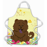 Caroline'S Treasures Easter Eggs Chow Chocolate Apron, Large, Multicolor