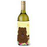 Caroline'S Treasures Bb6141Literk Easter Eggs Chow Chow Chocolate Wine Bottle Beverage Insulator Hugger, 750Ml, Multicolor