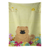 Caroline'S Treasures Easter Eggs Chow Chow Cream Kitchen Towel, Multicolor, 25 X 15