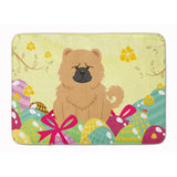 Caroline'S Treasures Easter Eggs Chow Cream Machine Washable Memory Foam Mat Doormats, Multicolor