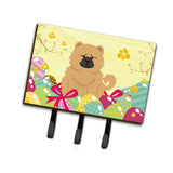 Caroline'S Treasures Easter Eggs Chow Cream Leash Or Key Holder Hooks, Multicolor