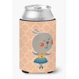 Caroline'S Treasures Ballerina Rabbit Can Or Bottle Hugger, Can Hugger, Multicolor