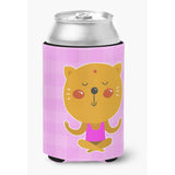 Caroline'S Treasures Yoga Cat Can Or Bottle Hugger, Can Hugger, Multicolor