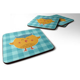 Caroline'S Treasures Wise Owl Foam Coaster Set Of 4, 3.5, Multicolor