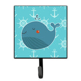 Caroline'S Treasures Blue Whale Wall Hook, Small, Multicolor