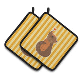 Caroline'S Treasures Bb6743Pthd Opossum Love Pair Of Pot Holders, 7.5 X 7.5, Multicolor