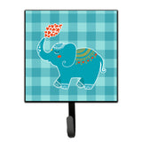 Caroline'S Treasures Elephant Love Wall Hook, Small, Multicolor