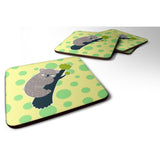 Caroline'S Treasures Koala Naptime Foam Coaster Set Of 4, 3.5, Multicolor