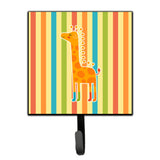 Caroline'S Treasures Giraffe In Socks Wall Hook, Small, Multicolor