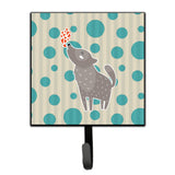 Caroline'S Treasures Wolf Love Wall Hook, Small, Multicolor