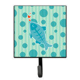 Caroline'S Treasures Polkadot Fish Wall Hook, Small, Multicolor