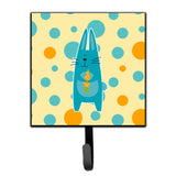 Caroline'S Treasures Polkadot Rabbit Wall Hook, Small, Multicolor