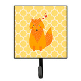 Caroline'S Treasures Foxy Love Wall Hook, Small, Multicolor