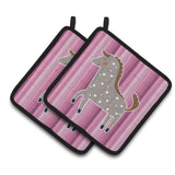 Caroline'S Treasures Bb6759Pthd Horse Pair Of Pot Holders, 7.5 X 7.5, Multicolor