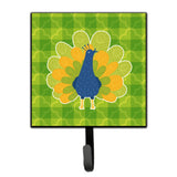 Caroline'S Treasures Pretty Peacock Wall Hook, Small, Multicolor