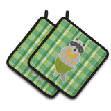 Caroline'S Treasures Bb6774Pthd Raccoon Pair Of Pot Holders, 7.5 X 7.5, Multicolor