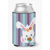 Caroline'S Treasures Bunny Rabbit Can Or Bottle Hugger, Can Hugger, Multicolor