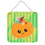 Caroline'S Treasures Pumpkin Fall Metal Print, 6 X 6, Multicolor