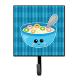 Caroline'S Treasures Blue Bowl Of Cereal Wall Hook, Small, Multicolor