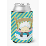 Caroline'S Treasures Sheep In Bed Can Or Bottle Hugger, Can Hugger, Multicolor