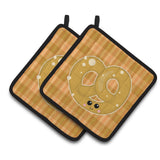 Caroline'S Treasures Bb6888Pthd Pretzel Pair Of Pot Holders, 7.5 X 7.5, Multicolor
