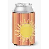Caroline'S Treasures Sun With Stripes Can Or Bottle Hugger, Can Hugger, Multicolor