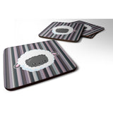 Caroline'S Treasures Black Sheep Lamb Face Foam Coaster Set Of 4, 3.5, Multicolor