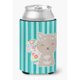 Caroline'S Treasures Flowered Squirrel Can Or Bottle Hugger, Can Hugger, Multicolor